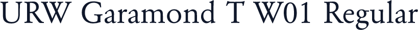 URW Garamond T W01 Regular