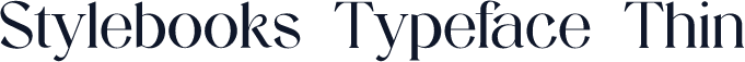 Stylebooks Typeface Thin