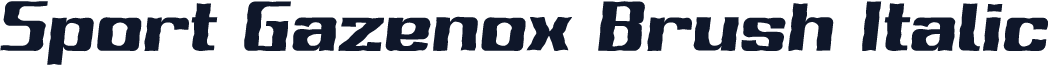 Sport Gazenox Brush Italic