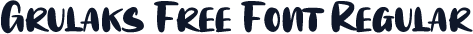 Grulaks Free Font Regular