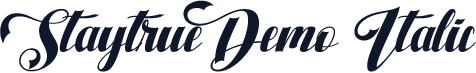 Staytrue Demo Italic