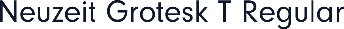 Neuzeit Grotesk T Regular