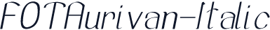 FOTAurivan-Italic