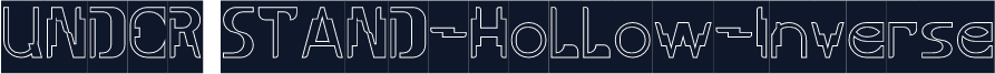 UNDER STAND-Hollow-Inverse