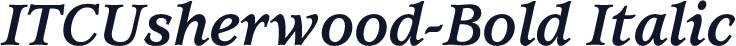 ITCUsherwood-Bold Italic