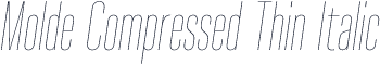Molde Compressed Thin Italic