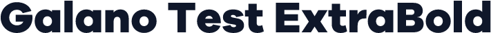 Galano Test ExtraBold