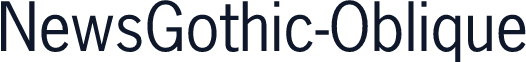 NewsGothic-Oblique