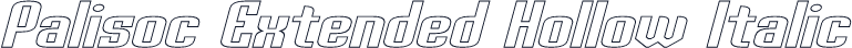 Palisoc Extended Hollow Italic