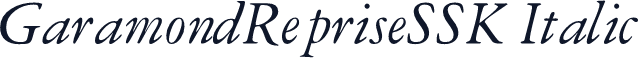 GaramondRepriseSSK Italic
