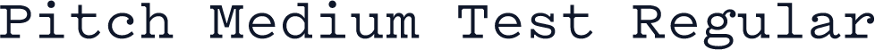 Pitch Medium Test Regular