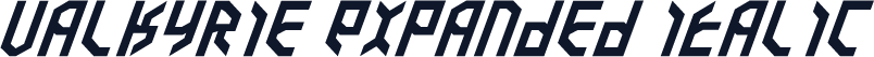 Valkyrie Expanded Italic