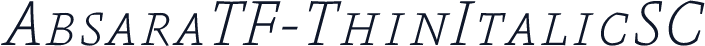 AbsaraTF-ThinItalicSC