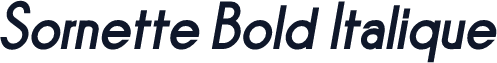 Sornette Bold Italique