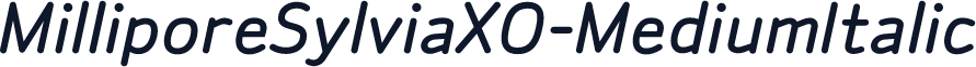 MilliporeSylviaXO-MediumItalic