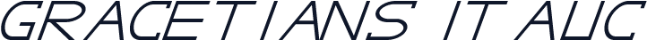 GRACETIANS Italic