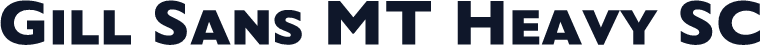 Gill Sans MT Heavy SC