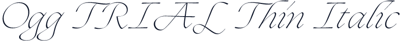 Ogg TRIAL Thin Italic