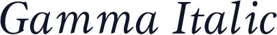 Gamma Italic