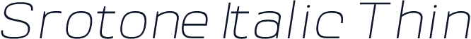Srotone Italic Thin