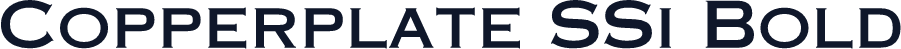 Copperplate SSi Bold