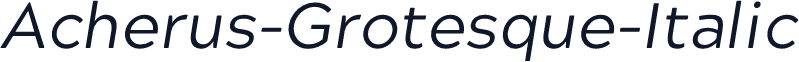 Acherus-Grotesque-Italic