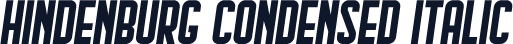 Hindenburg Condensed Italic