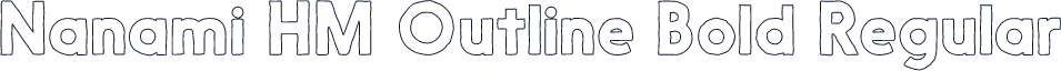 Nanami HM Outline Bold Regular