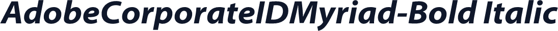 AdobeCorporateIDMyriad-Bold Italic