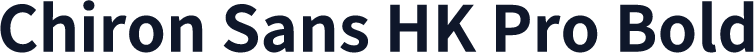 Chiron Sans HK Pro Bold