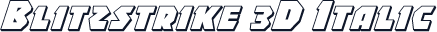 Blitzstrike 3D Italic