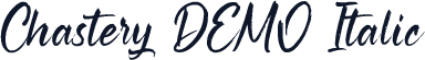Chastery DEMO Italic