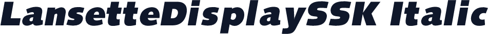 LansetteDisplaySSK Italic