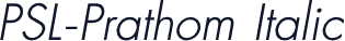 PSL-Prathom Italic