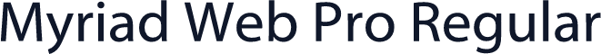 Myriad Web Pro Regular