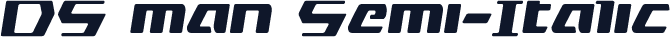 DS man Semi-Italic