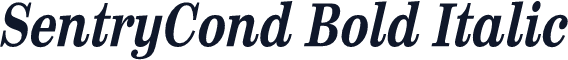 SentryCond Bold Italic