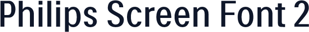 Philips Screen Font 2
