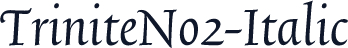 TriniteNo2-Italic