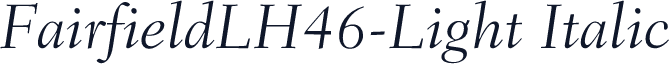 FairfieldLH46-Light Italic