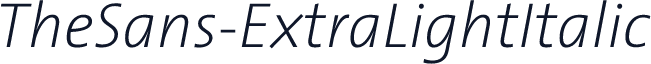 TheSans-ExtraLightItalic