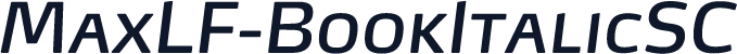 MaxLF-BookItalicSC