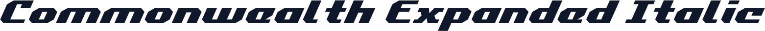 Commonwealth Expanded Italic