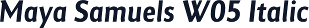 Maya Samuels W05 Italic