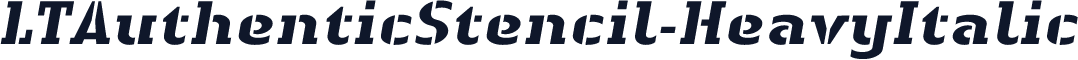 LTAuthenticStencil-HeavyItalic