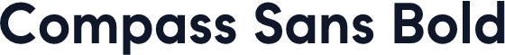 Compass Sans Bold