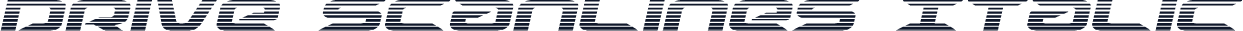 Drive Scanlines Italic