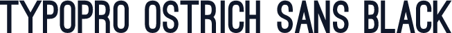 TypoPRO Ostrich Sans Black