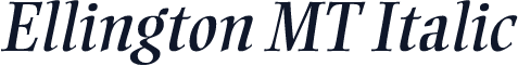 Ellington MT Italic
