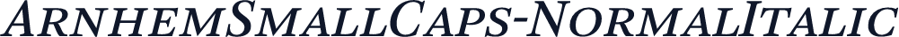 ArnhemSmallCaps-NormalItalic